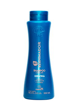 SHAMPO REANIMADOR KERATINA Y SEMILLA DE LINO X 550 ML MEICY