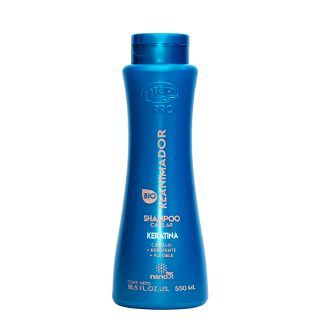 SHAMPO REANIMADOR KERATINA Y SEMILLA DE LINO X 550 ML MEICY