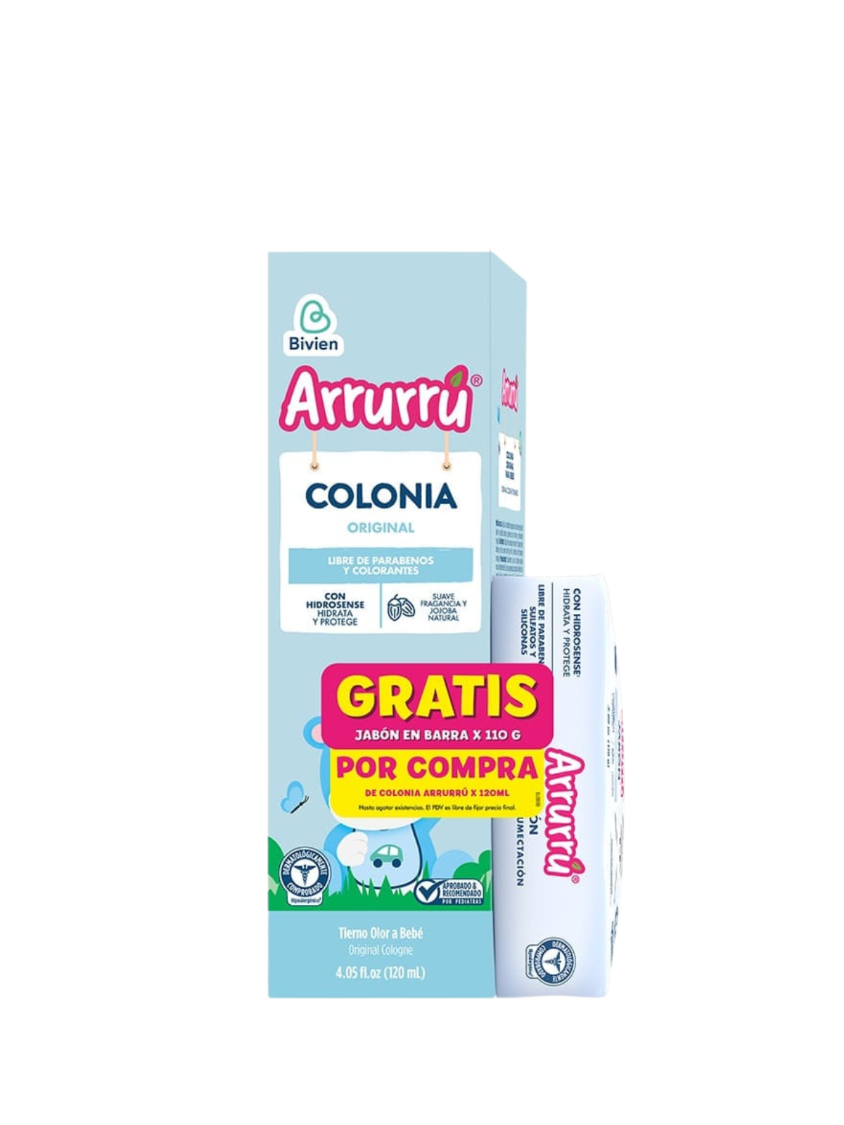 COLONIA ORIGINAL AZUL X 120 + JABON ARRURRU