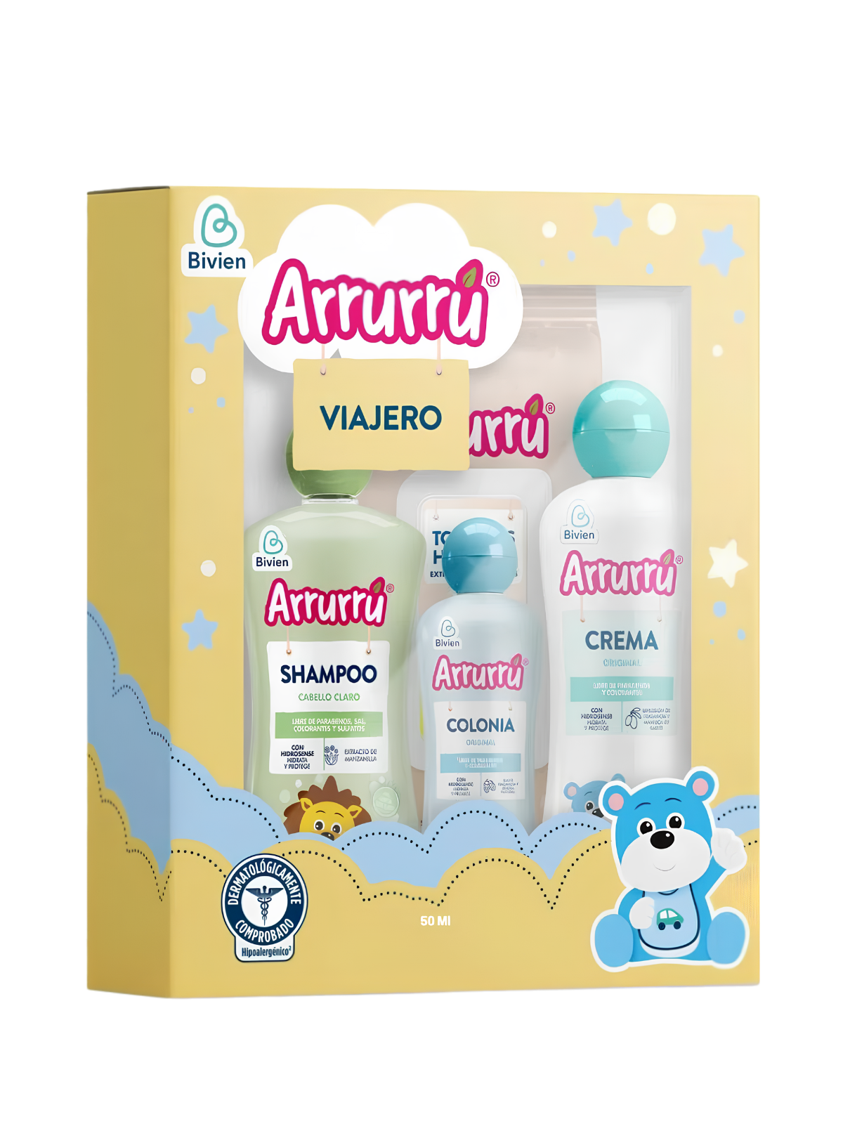ESTUCHE VIAJERO AZUL ARRURRU