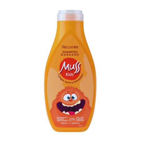 SHAMPO MUSS KIDS DURAZNO X 400 ML RECAMIER NVO
