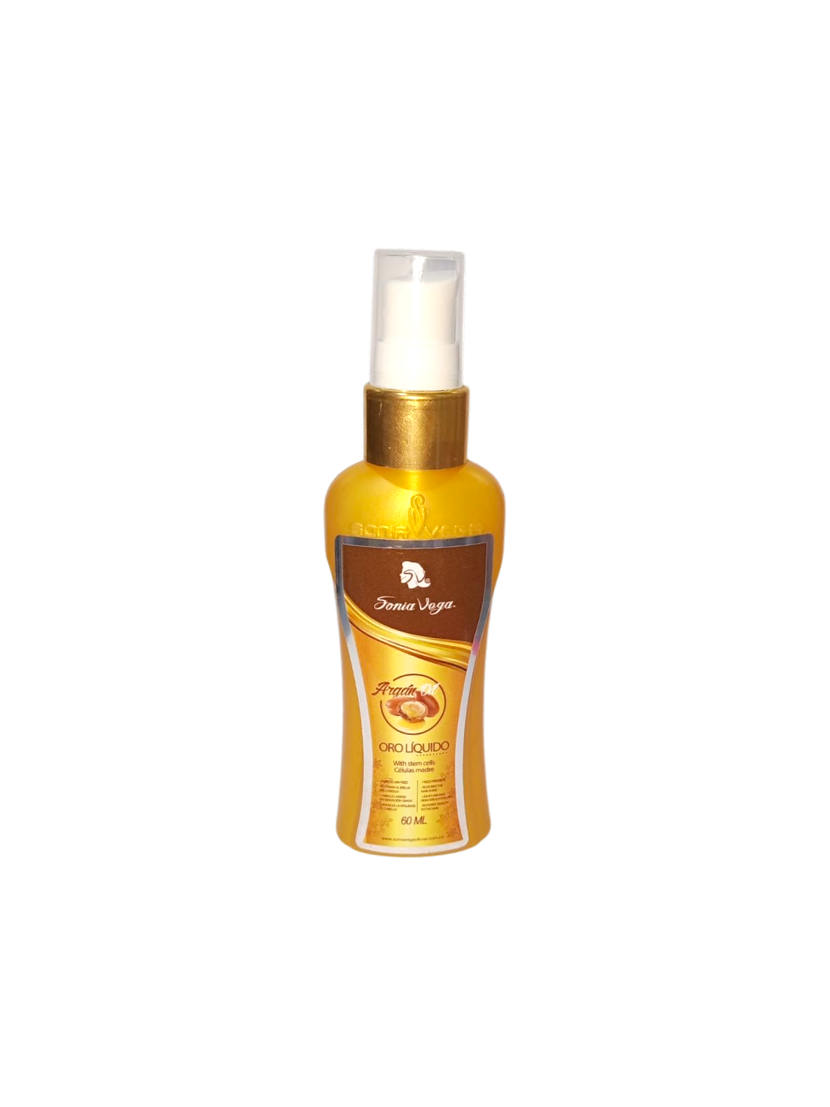 SILICONA ACEITE DE ARGAN ORO LIQUIDO X 60 ML SONIA VEGA