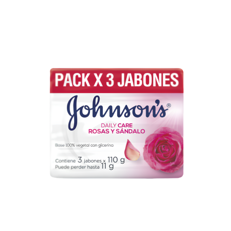 JABON ROSAS Y SANDALO X 3 JHONSON