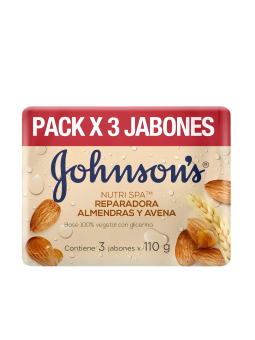 JABON ACEITE ALMENDRAS ADULTO X 3 JHONSON