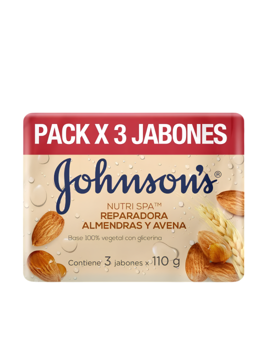JABON ACEITE ALMENDRAS ADULTO X 3 JHONSON
