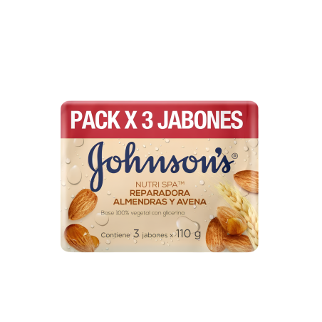JABON ACEITE ALMENDRAS ADULTO X 3 JHONSON