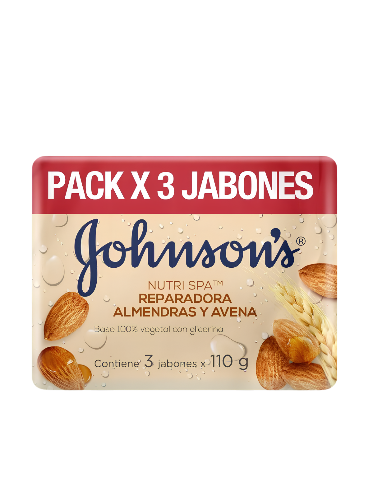 JABON ACEITE ALMENDRAS ADULTO X 3 JHONSON