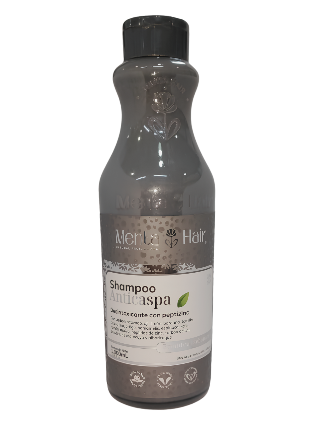 SHAMPO ANTICASPA CARBON ACTIVADO X 1000 MENTA