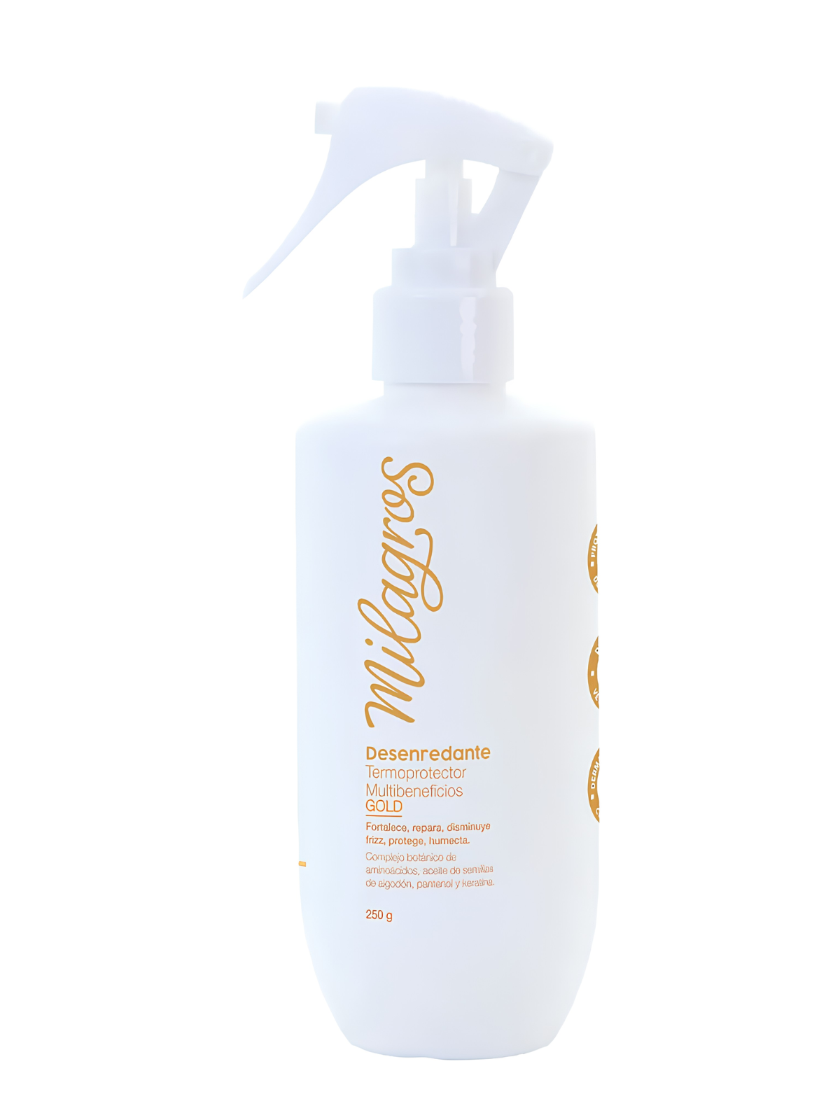 DESENREDANTE TERMOPROTECTOR GOLD X 250 ML MILAGROS 30106