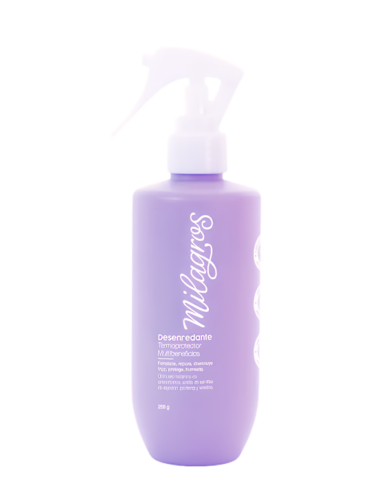 DESENREDANTE TERMOPROTECTOR MORADO X 250 ML MILAGROS 30092