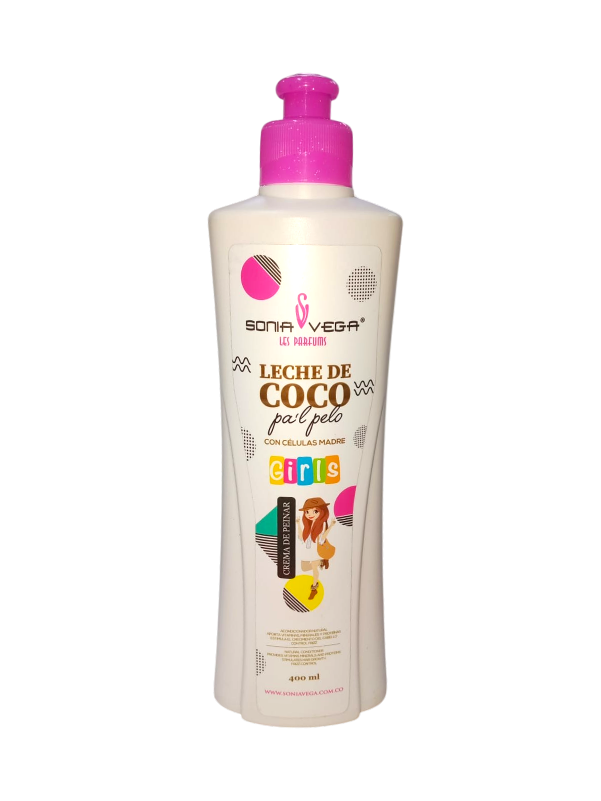 CREMA PARA PEINAR LECHE DE COCO GIRLS X 400 ML SONIA VEGA