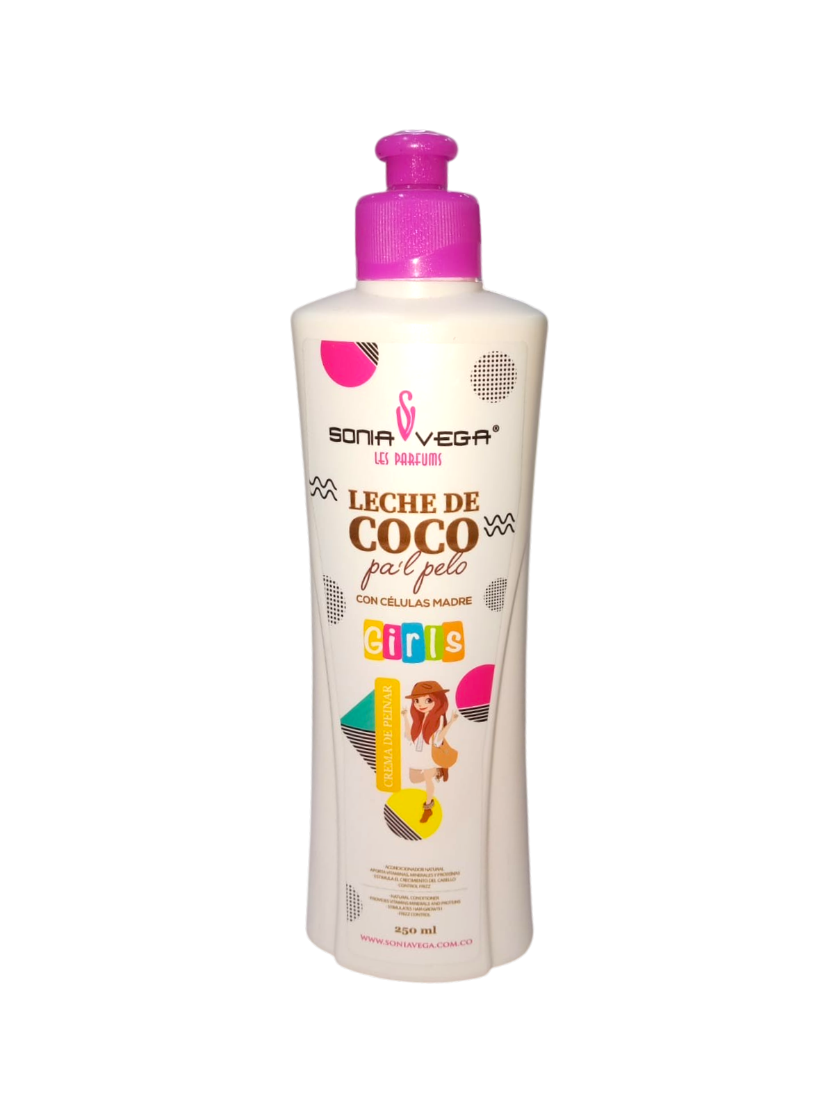 CREMA PARA PEINAR LECHE DE COCO GIRLS X 250 ML SONIA VEGA