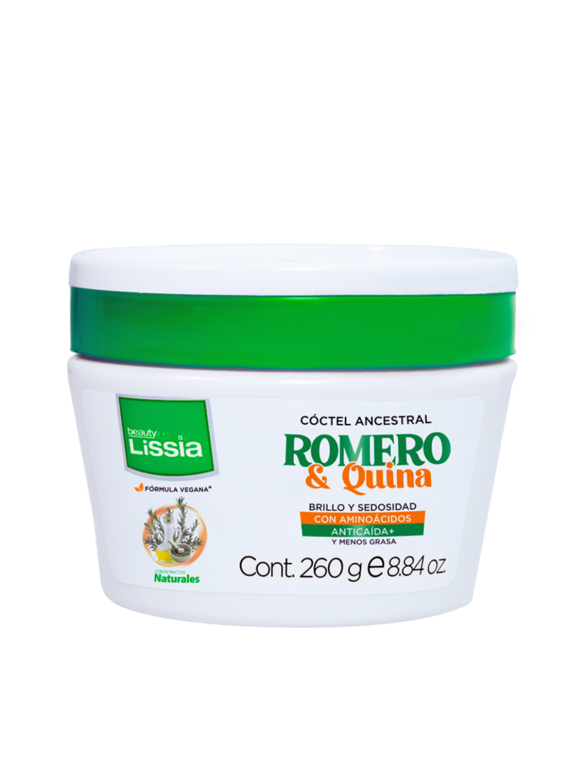 MASK COCTEL ANCESTRAL ROMERO Y QUINA X 260 ML LISSIA
