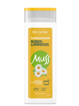 ACOND MUSS RUBIOS LUMINOSOS X 400 ML RECAMIER
