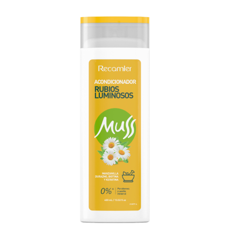 ACOND MUSS RUBIOS LUMINOSOS X 400 ML RECAMIER