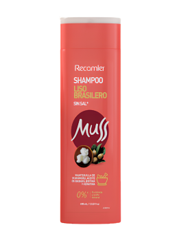 SHAMPO MUSS LISO BRASILERO X 400 ML RECAMIER