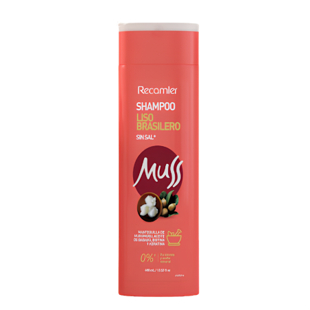 SHAMPO MUSS LISO BRASILERO X 400 ML RECAMIER