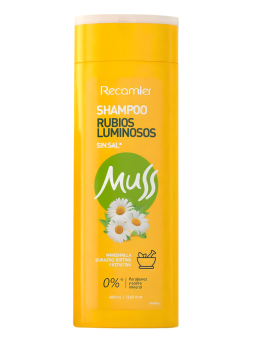 SHAMPO MUSS RUBIOS LUMINOSOS X 400 ML RECAMIER
