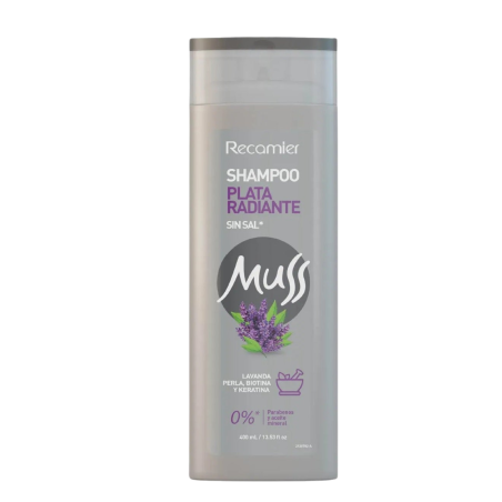 SHAMPO MUSS PLATA RADIANTE X 400 ML RECAMIER