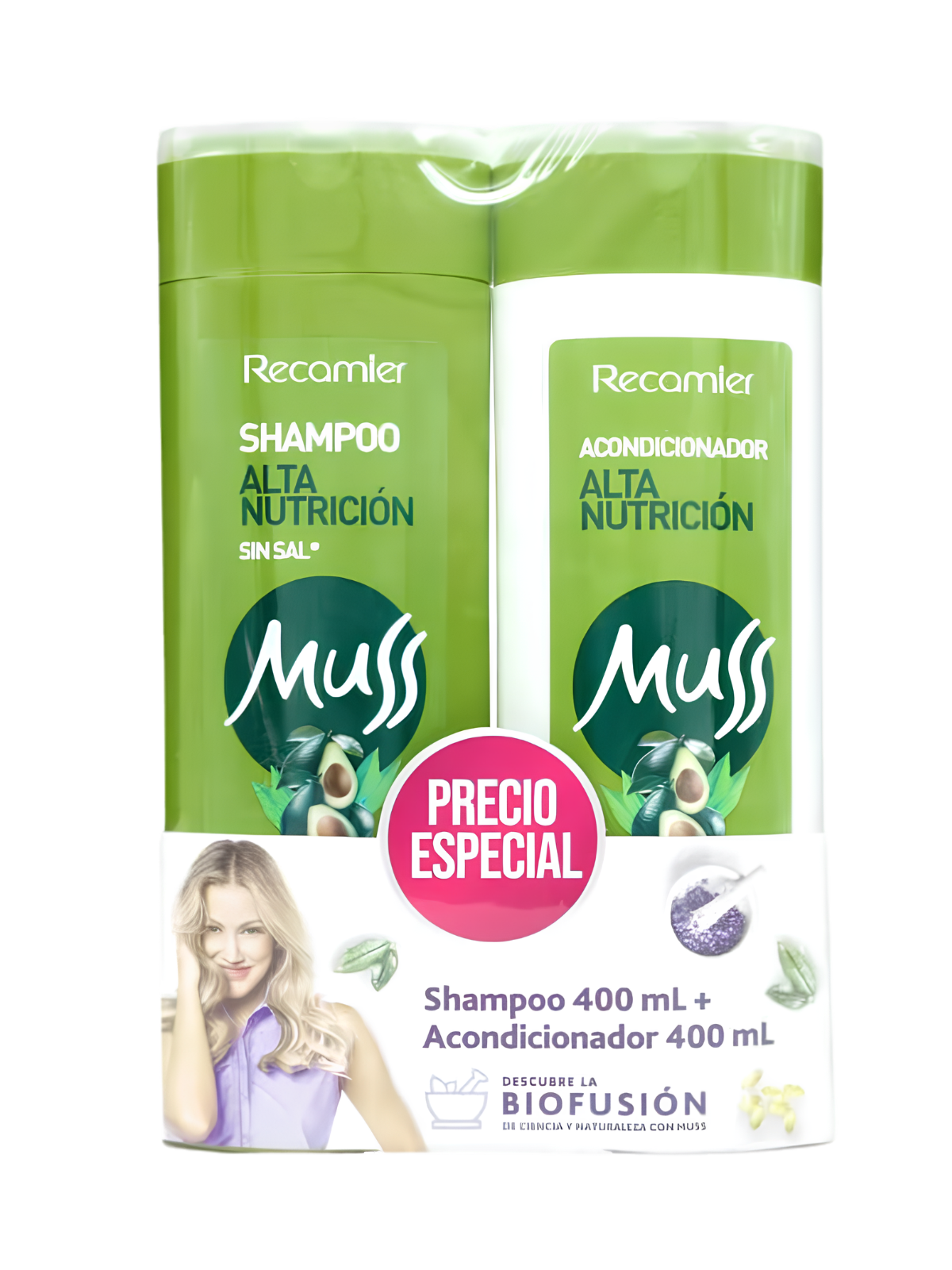 SHAMPO + ACOND X 400 ML MUSS NUTRICION P.E