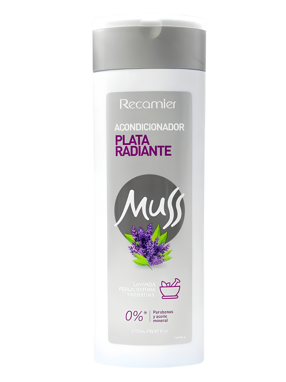 ACOND MUSS PLATA RADIANTE X 400 ML RECAMIER
