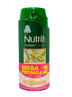 SHAMPO + ACOND CUIDADO NATURAL AGUACATE X 550 NUTRIT