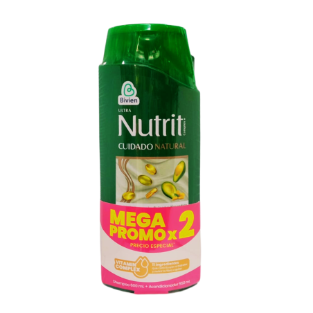 SHAMPO + ACOND CUIDADO NATURAL AGUACATE X 550 NUTRIT