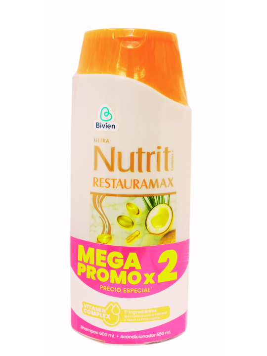 SHAMPO + ACOND RESTAURA MAX X 550 NUTRIT