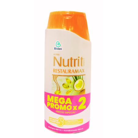 SHAMPO + ACOND RESTAURA MAX X 550 NUTRIT