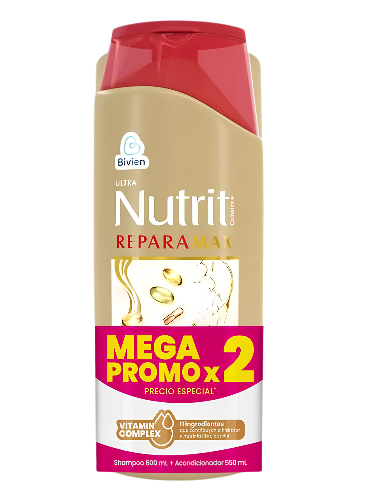 SHAMPO + ACOND REPARA MAX X 550 NUTRIT