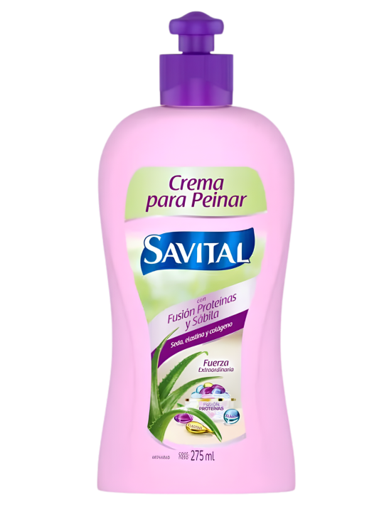 CREMA PARA PEINAR FUSION PROTEINAS Y SABILA X 275 ML SAVITAL