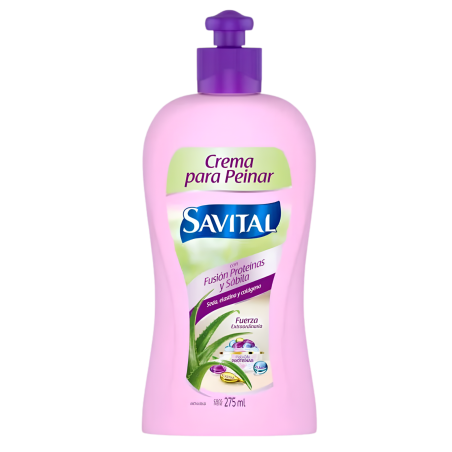 CREMA PARA PEINAR FUSION PROTEINAS Y SABILA X 275 ML SAVITAL