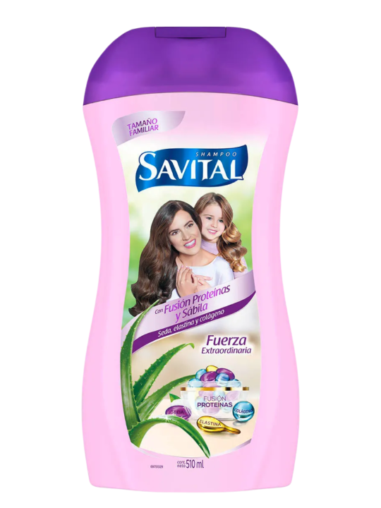 SHAMPO FUSION PROTEINAS Y SABILA X 510 ML SAVITAL