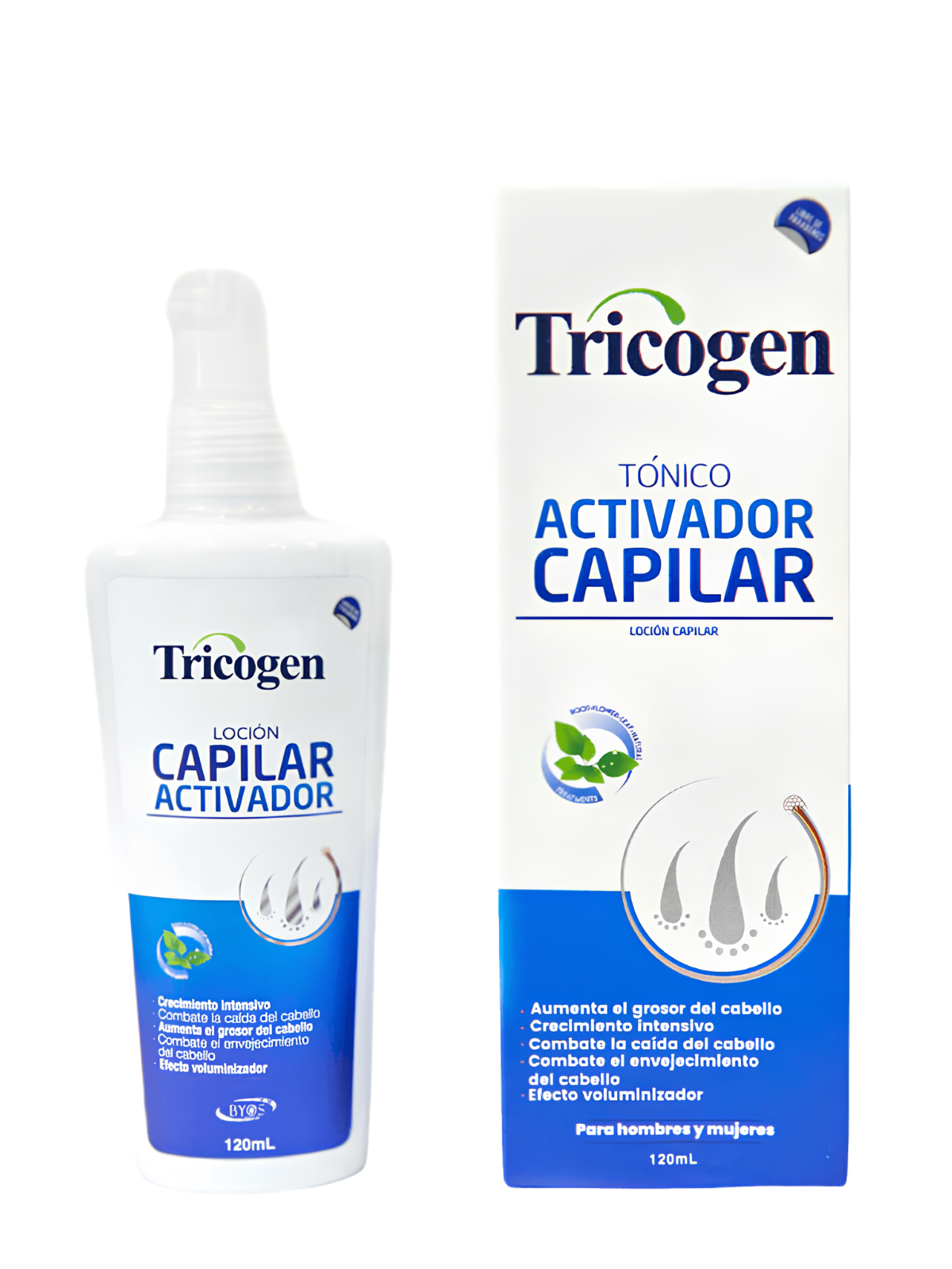 LOCION ACTIVADOR CAPILAR X 120 ML TRICOGEN BYOS
