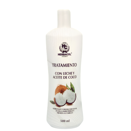 SHAMPO LECHE Y ACEITE DE COCO X 500 ML HERBACOL