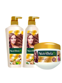 KIT SHAMPO ARGAN X 400 + ACOND + TTO NUTRIBELA
