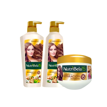 KIT SHAMPO ARGAN X 400 + ACOND + TTO NUTRIBELA