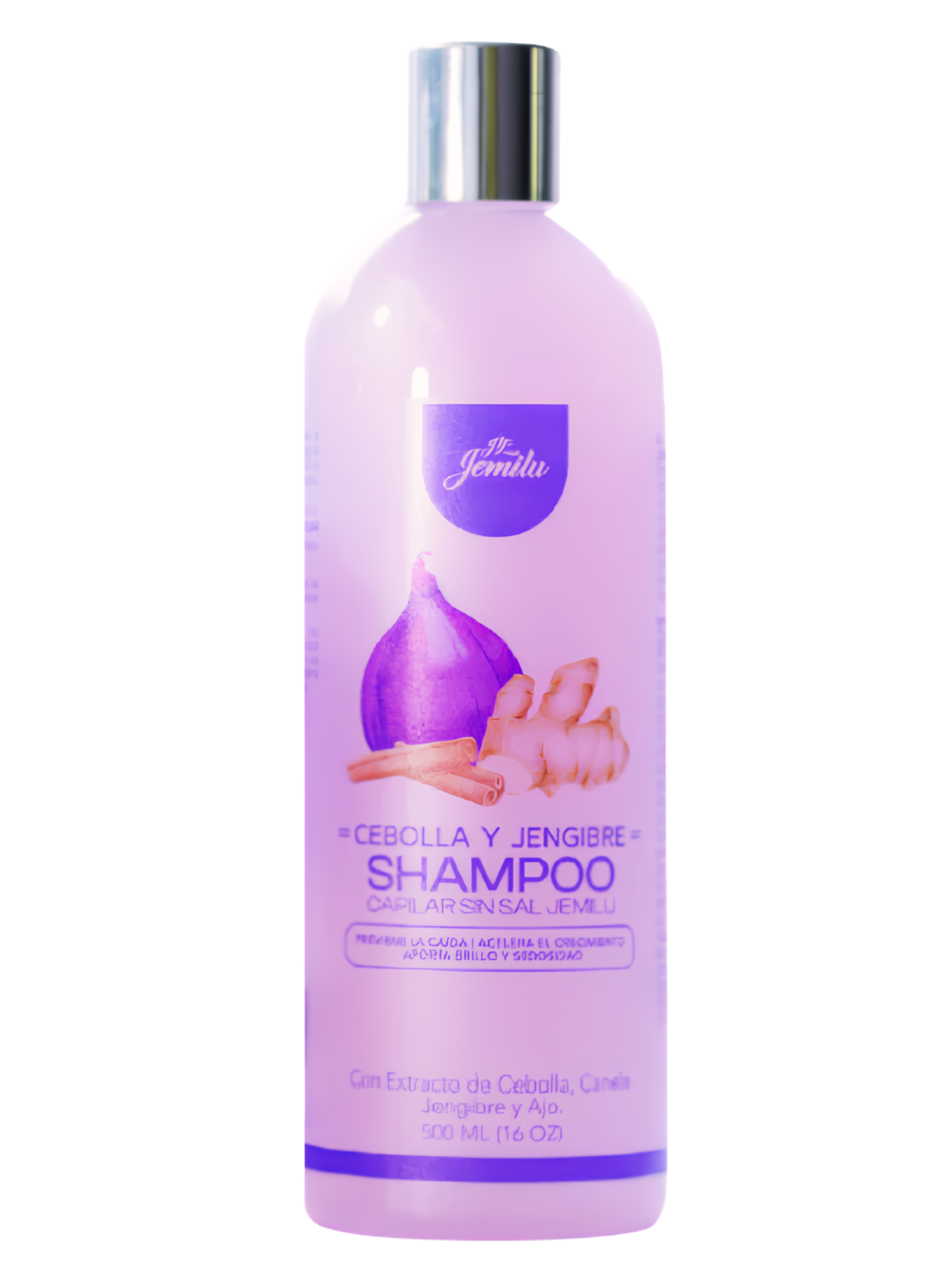 SHAMPO MORADO CEBOLLA CANELA Y JENGIBRE X 500 ML JEMILU