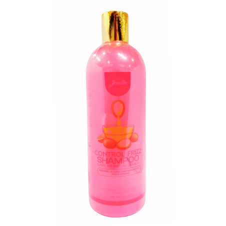 SHAMPO ROSADO ZERO FRIZ ARGAN COCO KARITE Y KERATINA X 500 ML JEMILU