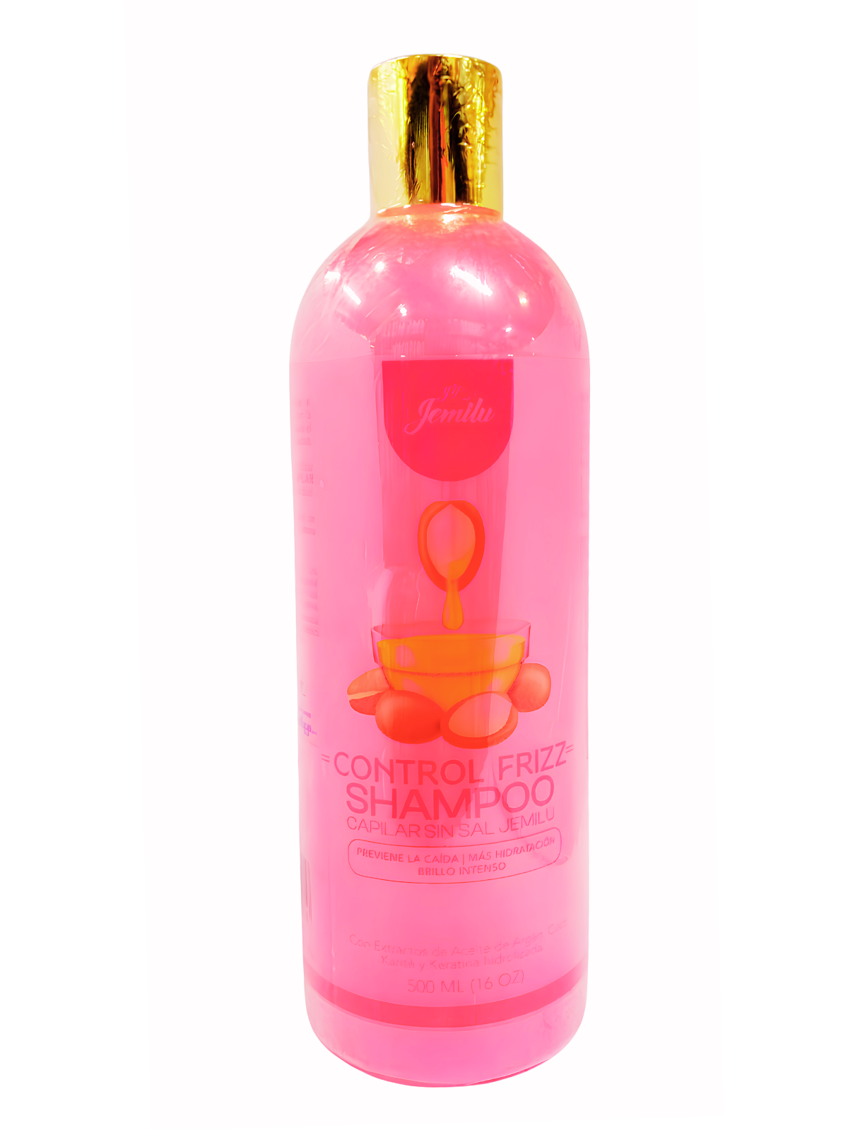 SHAMPO ROSADO ZERO FRIZ ARGAN COCO KARITE Y KERATINA X 500 ML JEMILU
