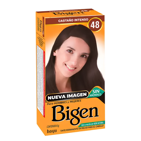 TINTE 48 CASTAÑO CAFE OSCURO X 6 GR BIGEN