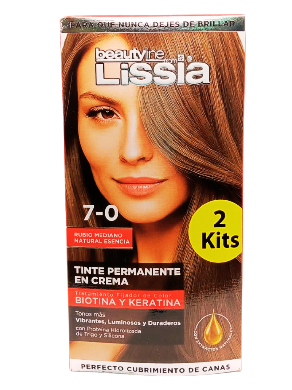 TINTE X 2 TUBOS 7.0 LISSIA