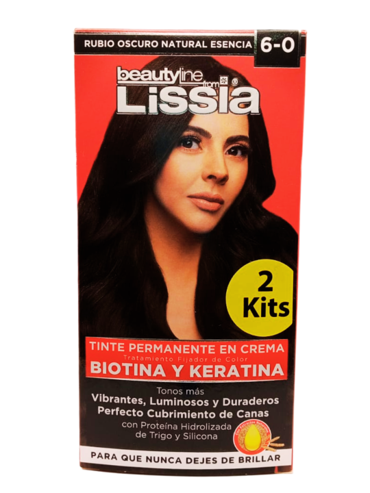 TINTE X 2 TUBOS 6.0 LISSIA