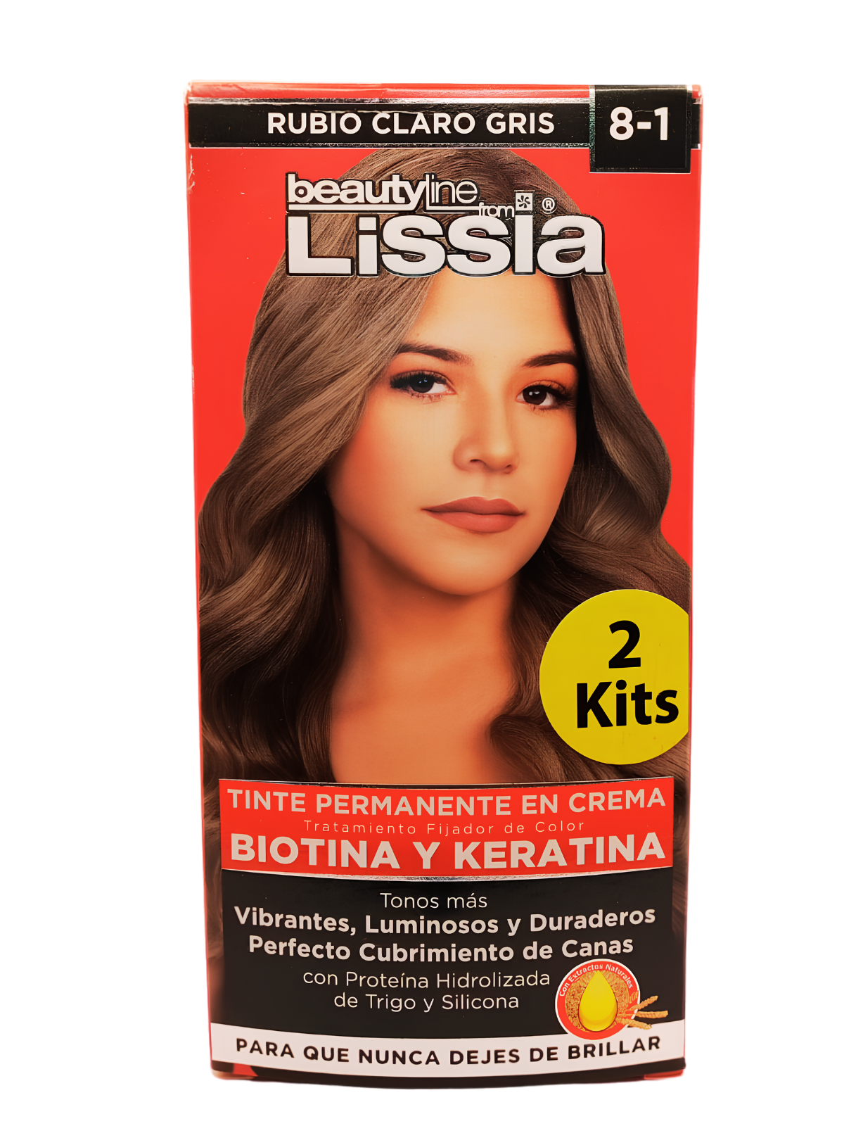 TINTE X 2 TUBOS 8.1 LISSIA