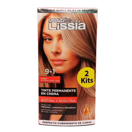 TINTE X 2 TUBOS 9.1 LISSIA