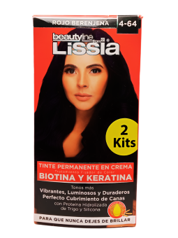 TINTE X 2 TUBOS 4.64 LISSIA