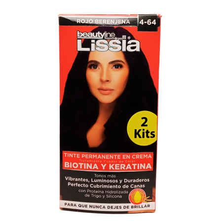 TINTE X 2 TUBOS 4.64 LISSIA