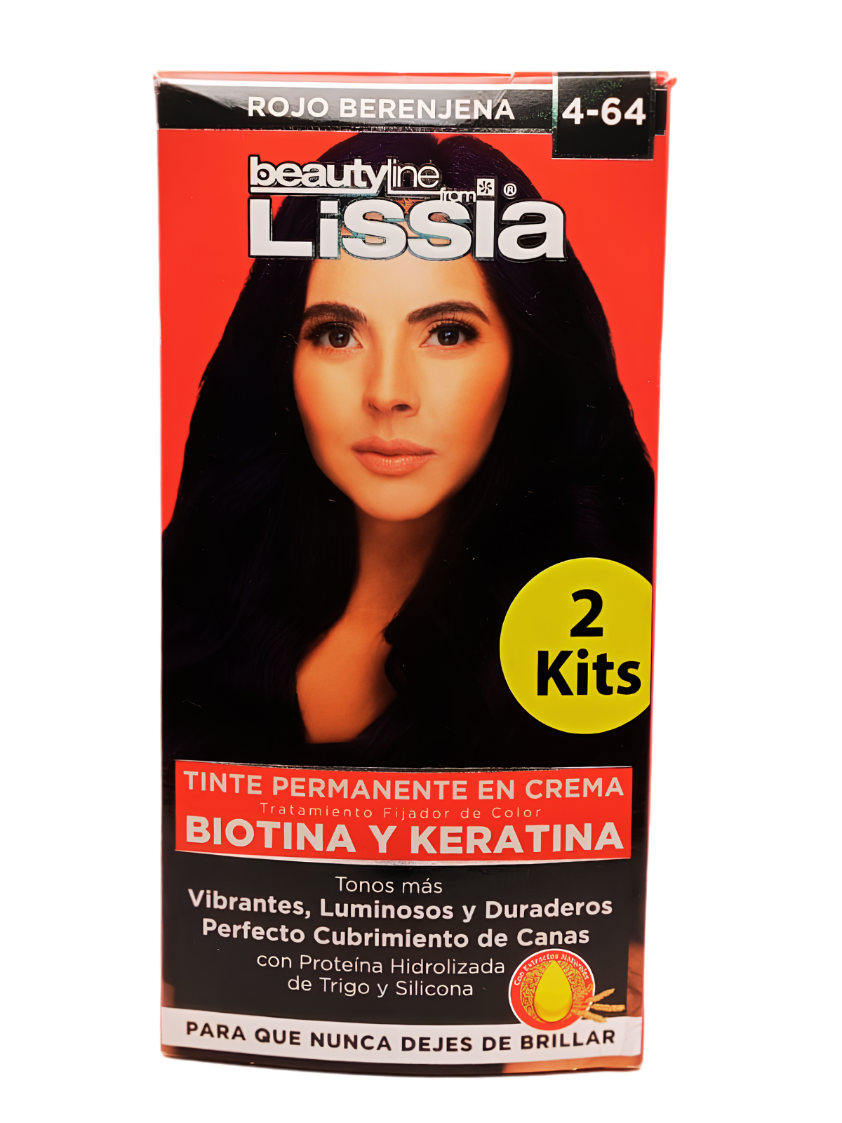 TINTE X 2 TUBOS 4.64 LISSIA