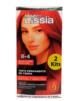 TINTE X 2 TUBOS 8.4 LISSIA