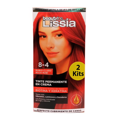 TINTE X 2 TUBOS 8.4 LISSIA